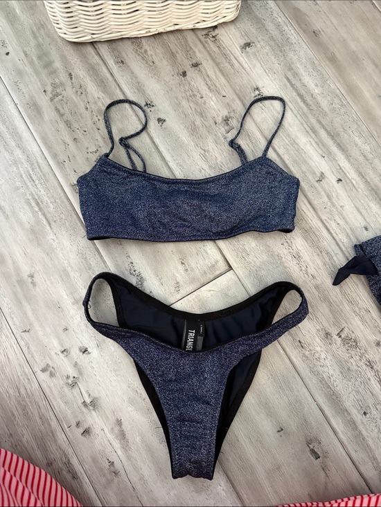 triangl swimwear Other - triangl swimwear mica Sparkle Navy Two-Piece Bikini Set